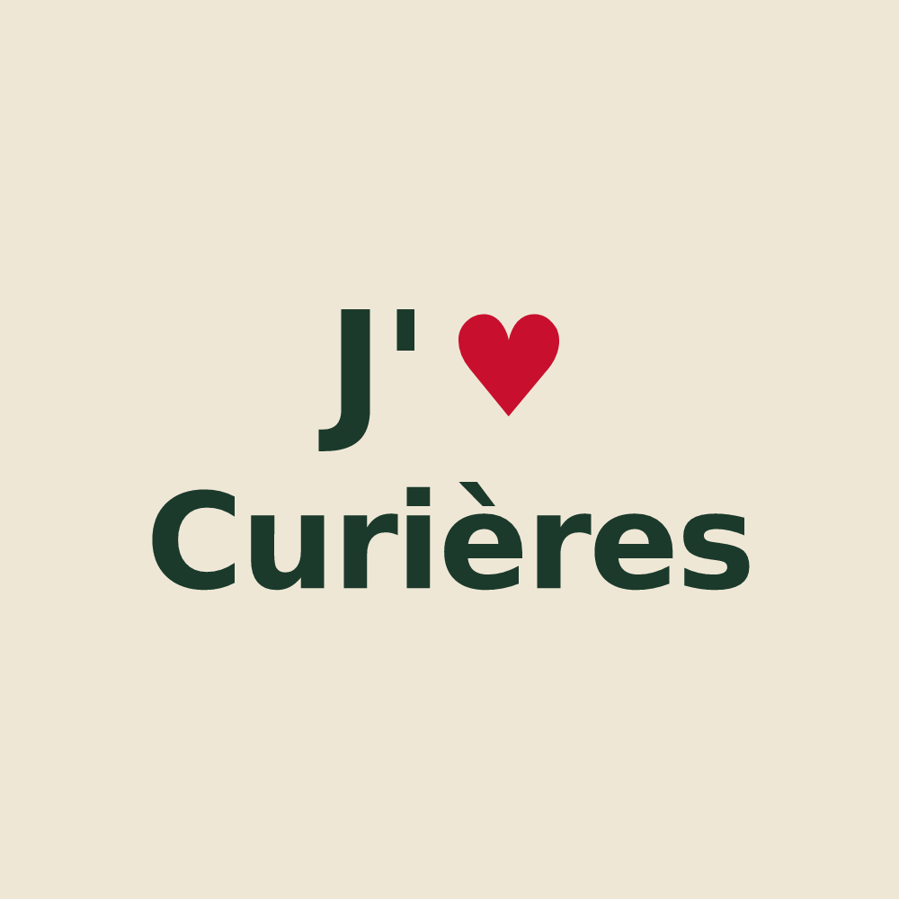 Tote bag personnalisé Curières — design J'aime Curières