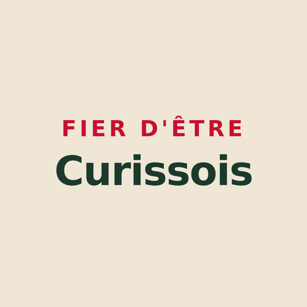 Tote bag « Fier d'être Curissois » — design pour Curis-au-Mont-d'Or