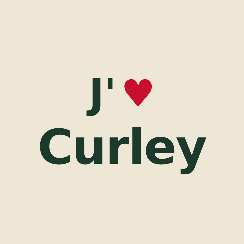 Tote bag personnalisé Curley — design J'aime Curley