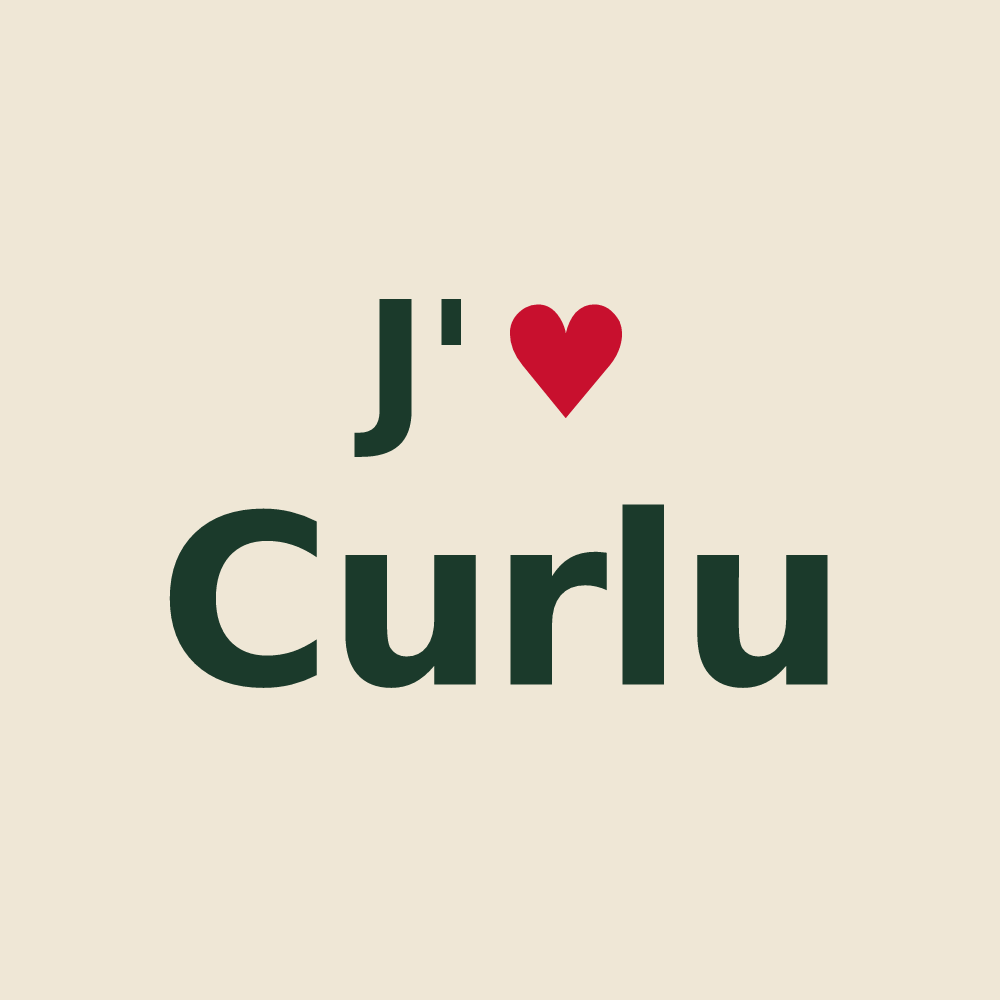 Tote bag personnalisé Curlu — design J'aime Curlu