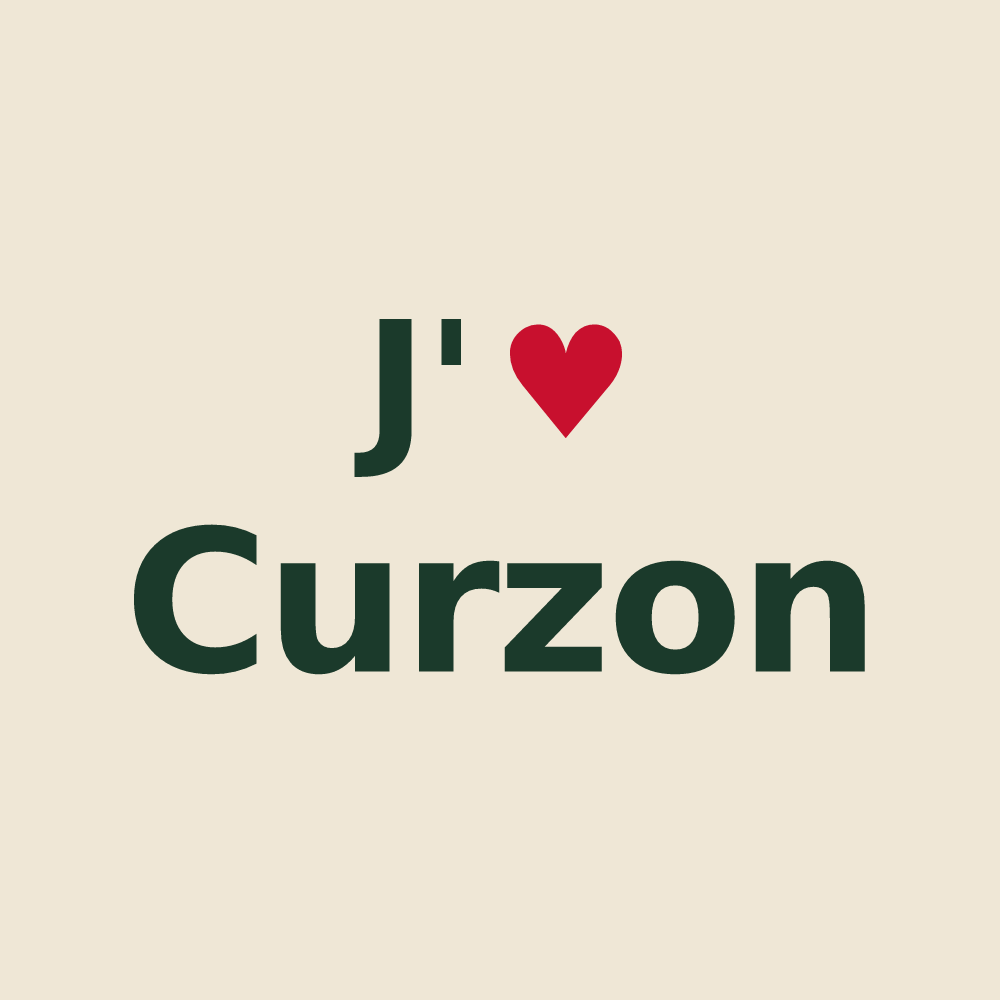 Tote bag personnalisé Curzon — design J'aime Curzon