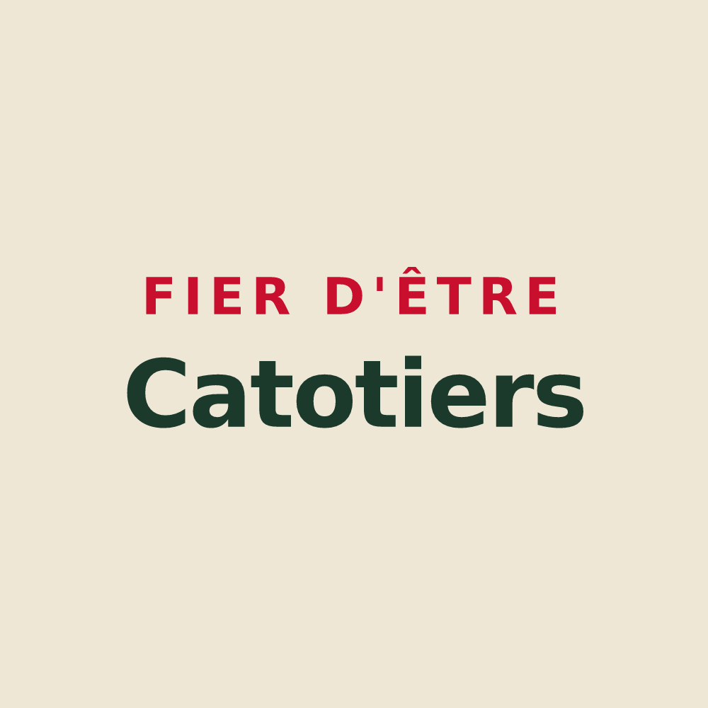 Tote bag « Fier d'être Catotiers » — design pour Cusey
