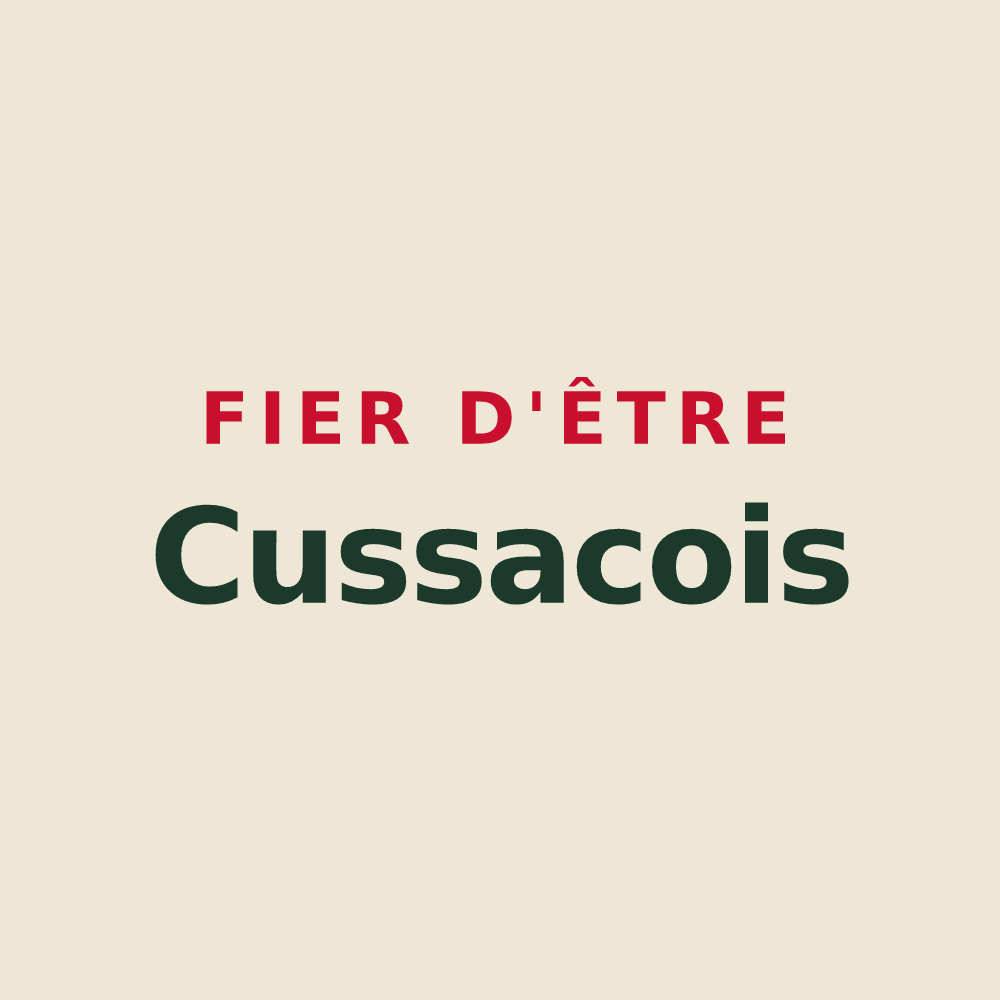 Tote bag « Fier d'être Cussacois » — design pour Cussac