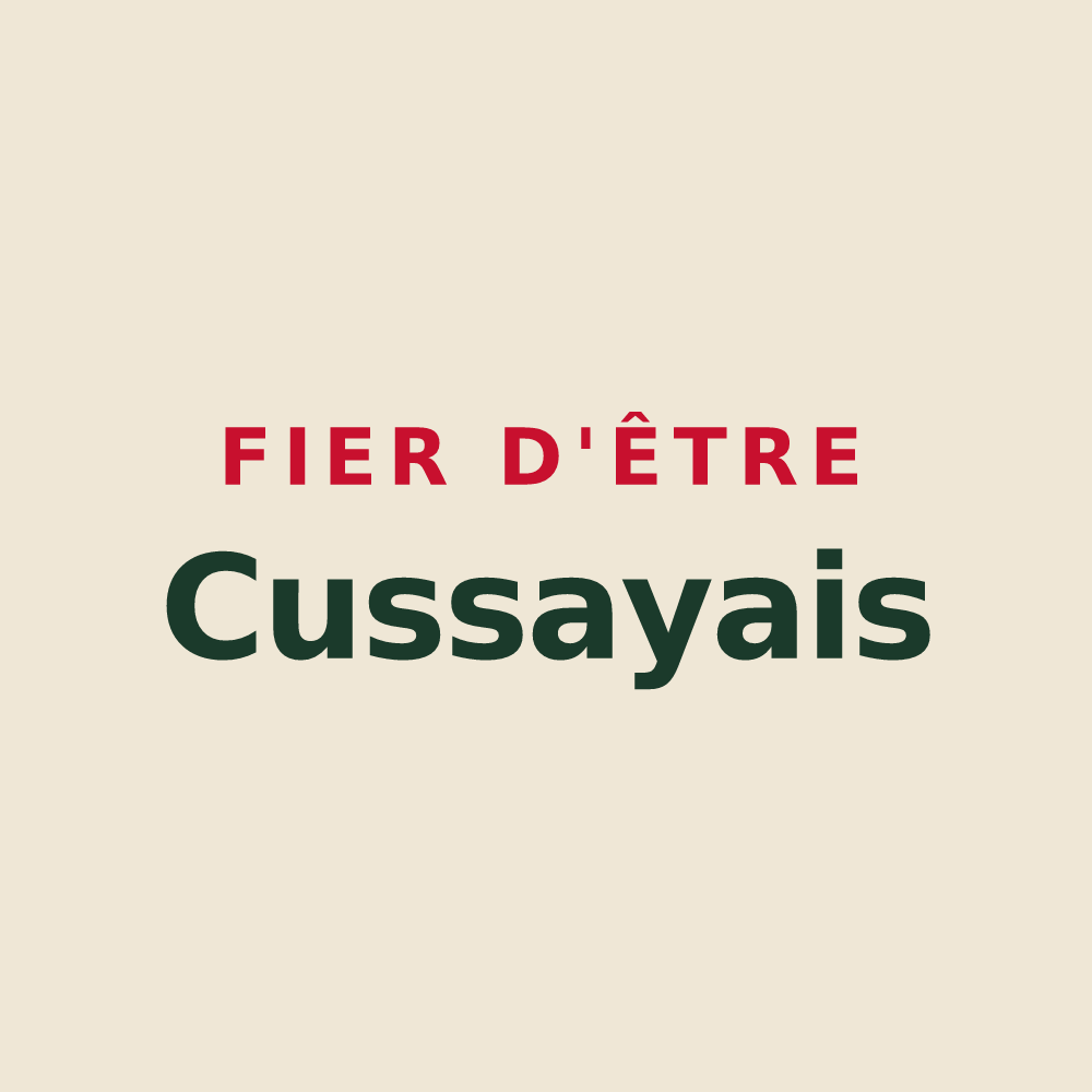 Tote bag « Fier d'être Cussayais » — design pour Cussay