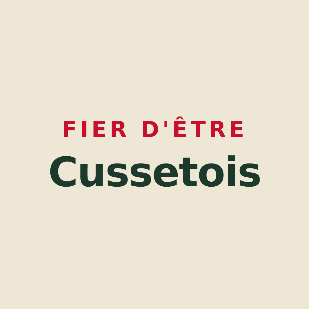 Tote bag « Fier d'être Cussetois » — design pour Cusset