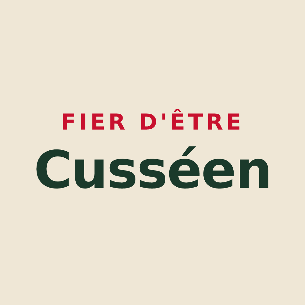 Tote bag « Fier d'être Cusséen » — design pour Cussy-les-Forges