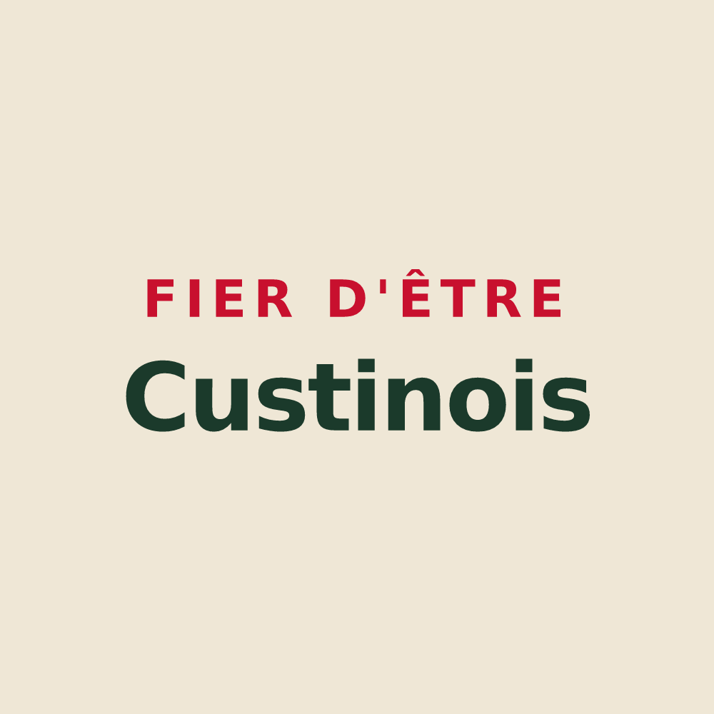 Tote bag « Fier d'être Custinois » — design pour Custines