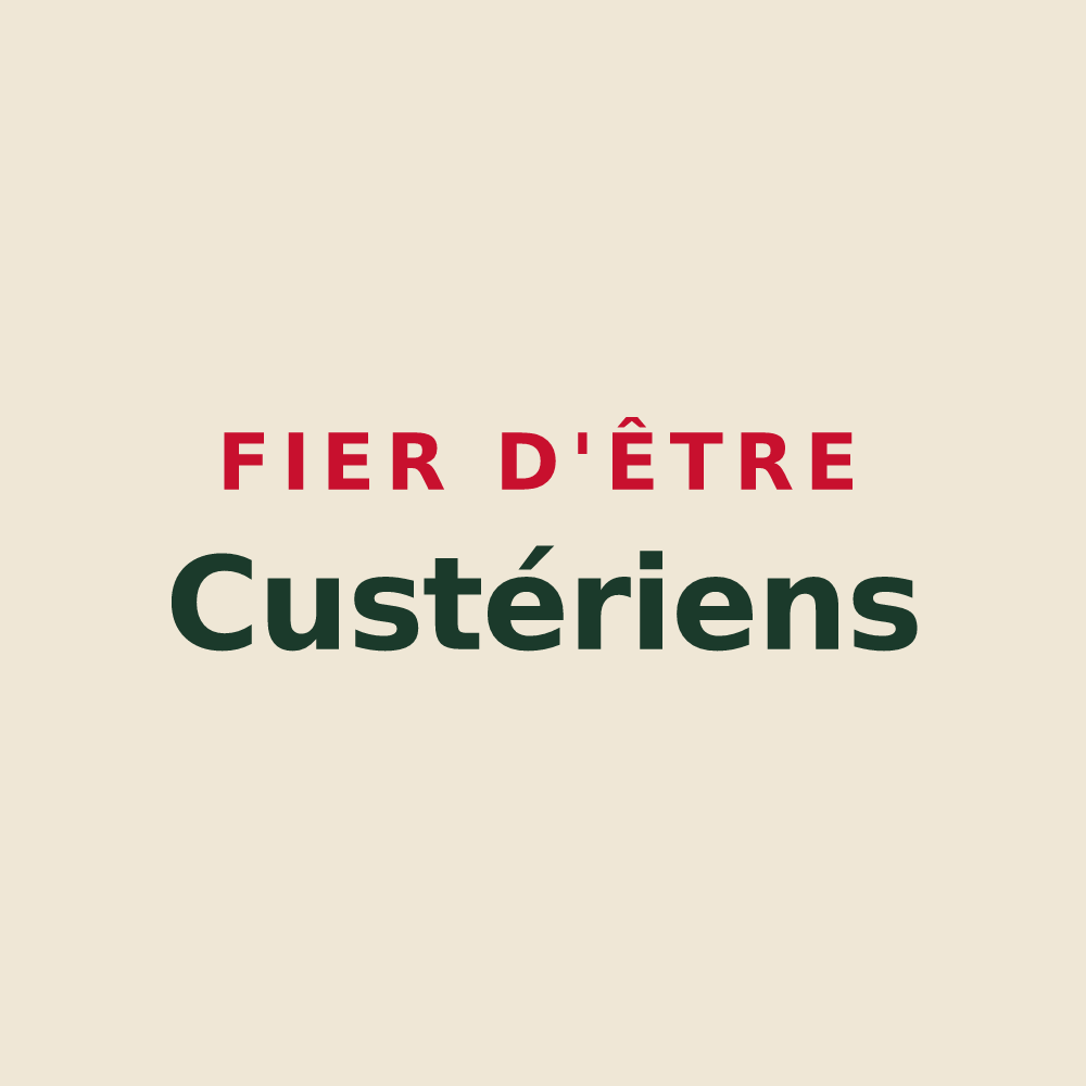 Tote bag « Fier d'être Custériens » — design pour Cutry