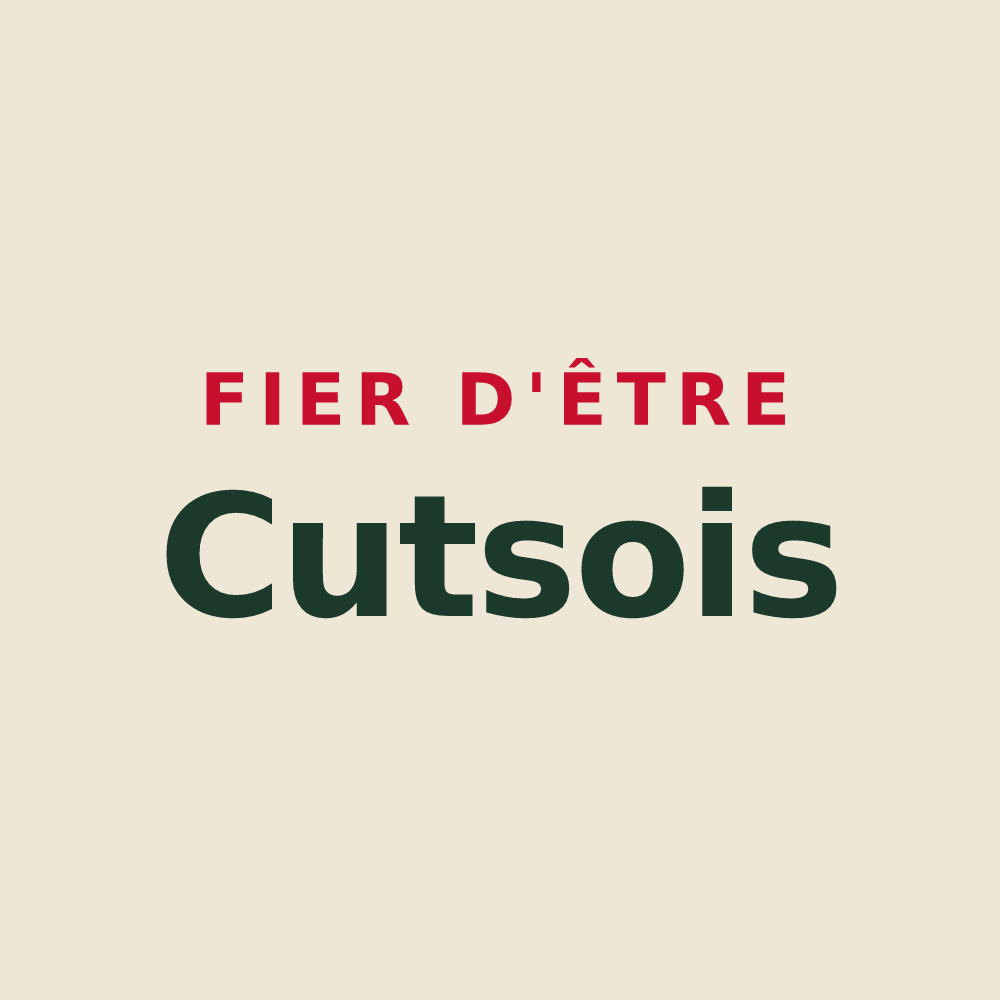 Tote bag « Fier d'être Cutsois » — design pour Cuts