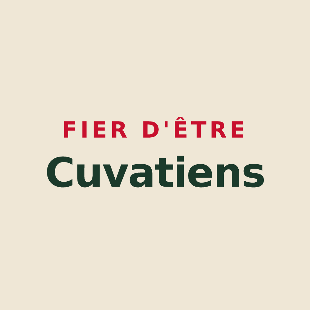 Tote bag « Fier d'être Cuvatiens » — design pour Cuvat