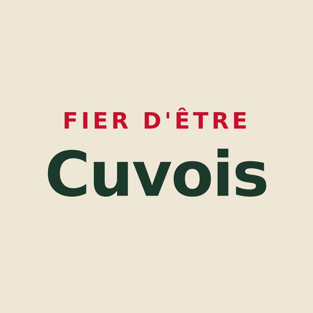 Tote bag « Fier d'être Cuvois » — design pour Cuves