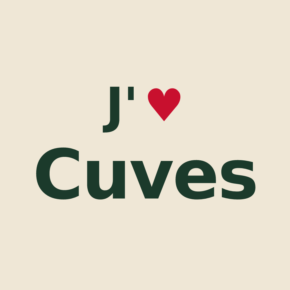 Tote bag personnalisé Cuves — design J'aime Cuves