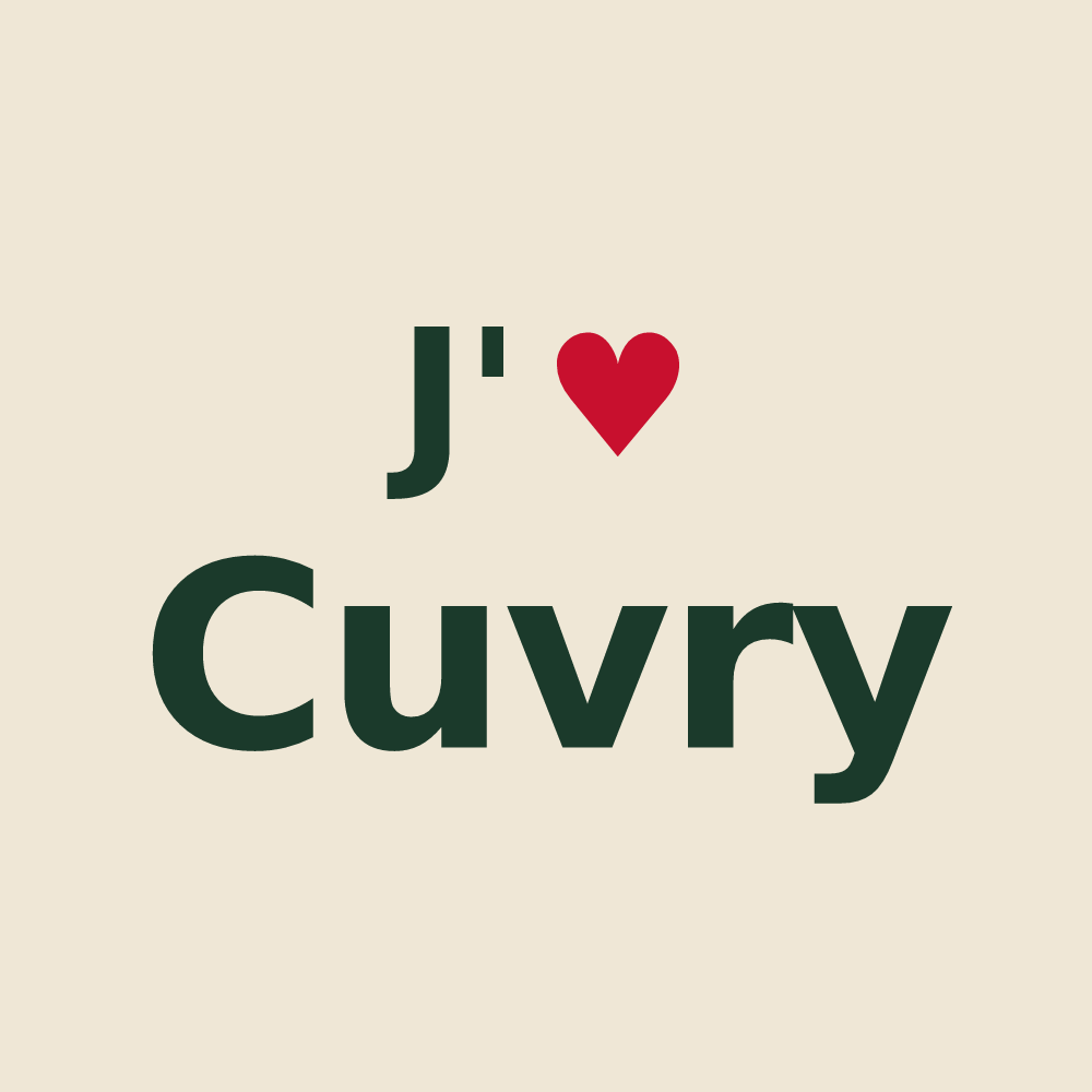 Tote bag personnalisé Cuvry — design J'aime Cuvry