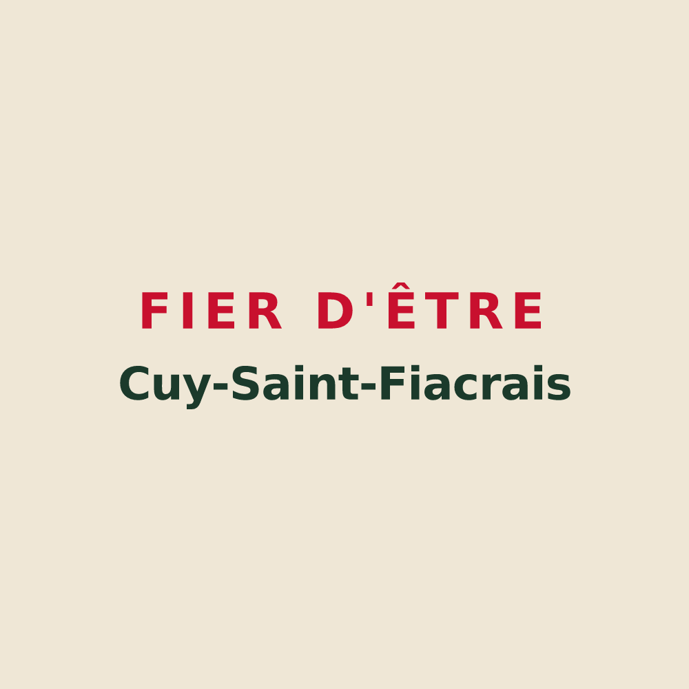 Tote bag « Fier d'être Cuy-Saint-Fiacrais » — design pour Cuy-Saint-Fiacre
