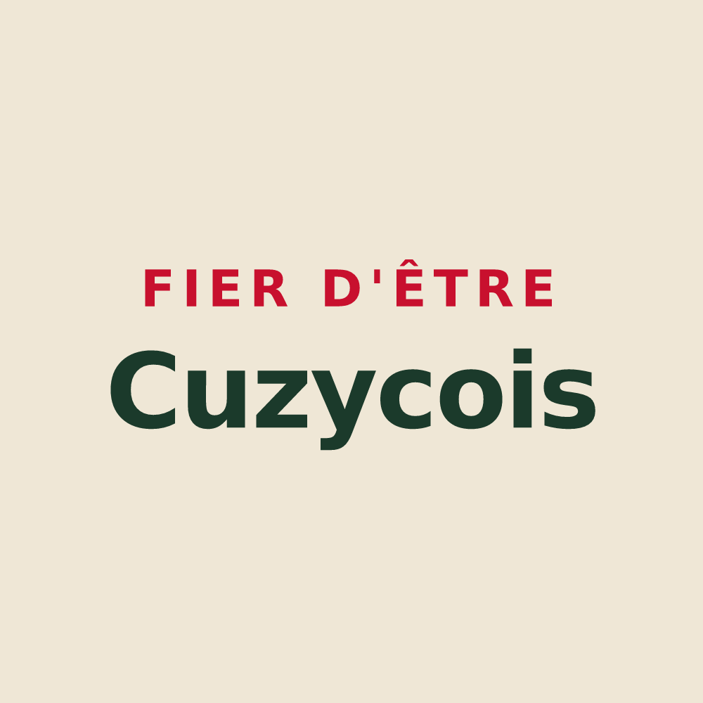 Tote bag « Fier d'être Cuzycois » — design pour Cuzy