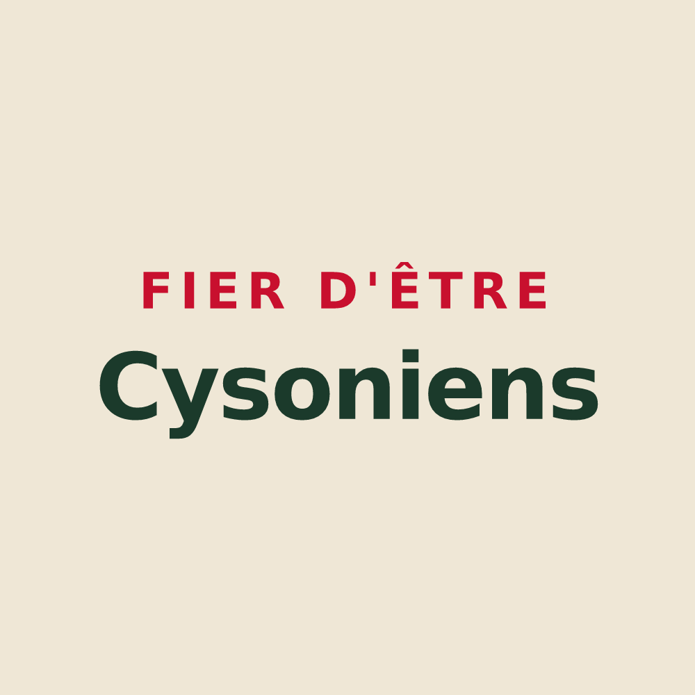 Tote bag « Fier d'être Cysoniens » — design pour Cysoing