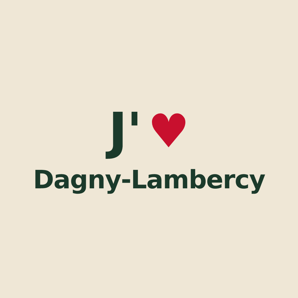 Tote bag personnalisé Dagny-Lambercy — design J'aime Dagny-Lambercy