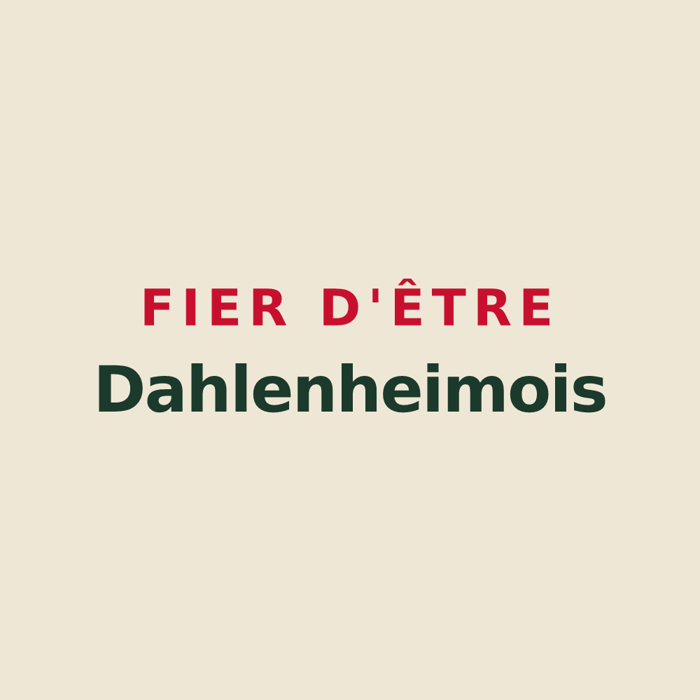 Tote bag « Fier d'être Dahlenheimois » — design pour Dahlenheim