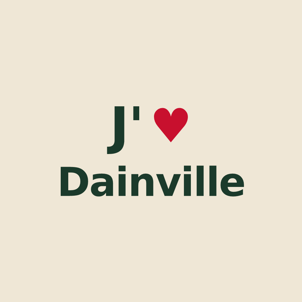 Tote bag personnalisé Dainville — design J'aime Dainville