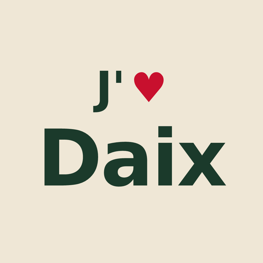 Tote bag personnalisé Daix — design J'aime Daix