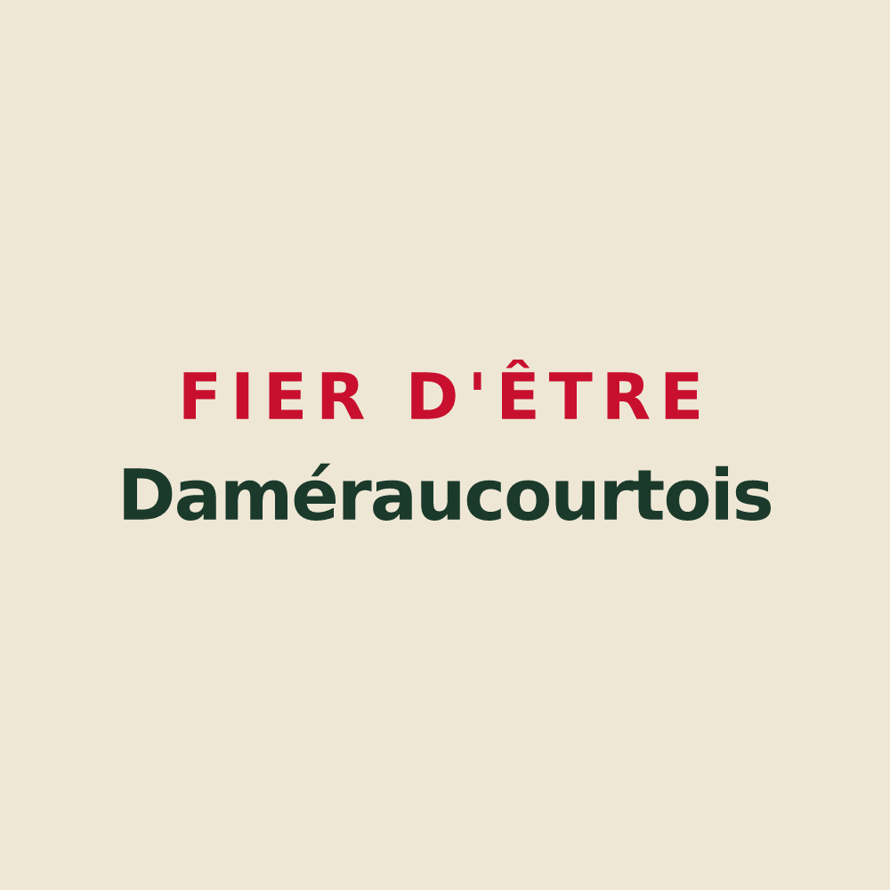 Tote bag « Fier d'être Daméraucourtois » — design pour Daméraucourt