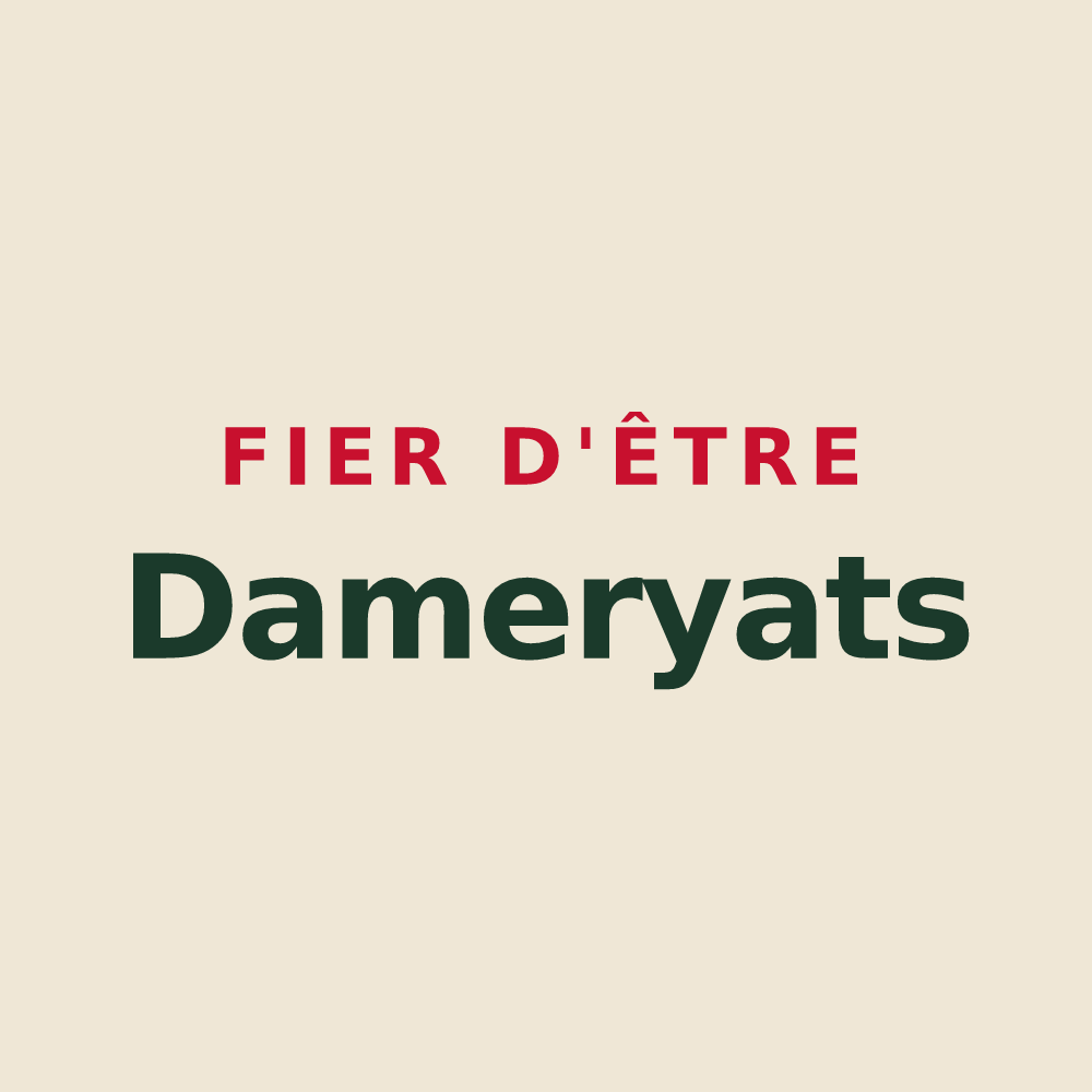 Tote bag « Fier d'être Dameryats » — design pour Damery