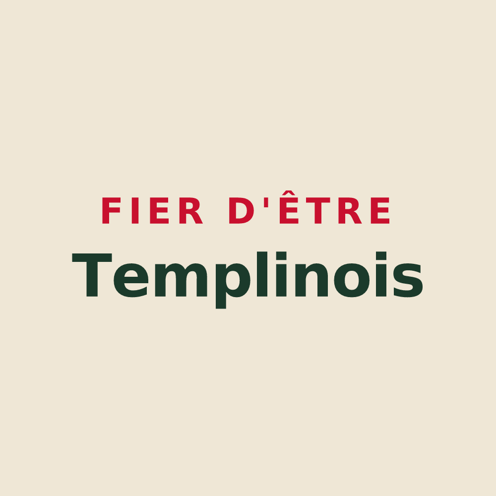 Tote bag « Fier d'être Templinois » — design pour Dammartin-les-Templiers
