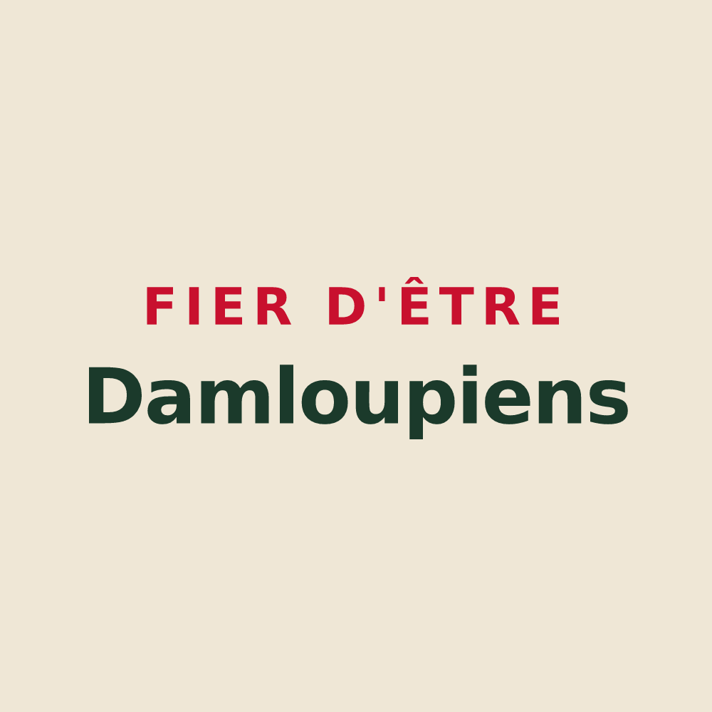 Tote bag « Fier d'être Damloupiens » — design pour Dampleux