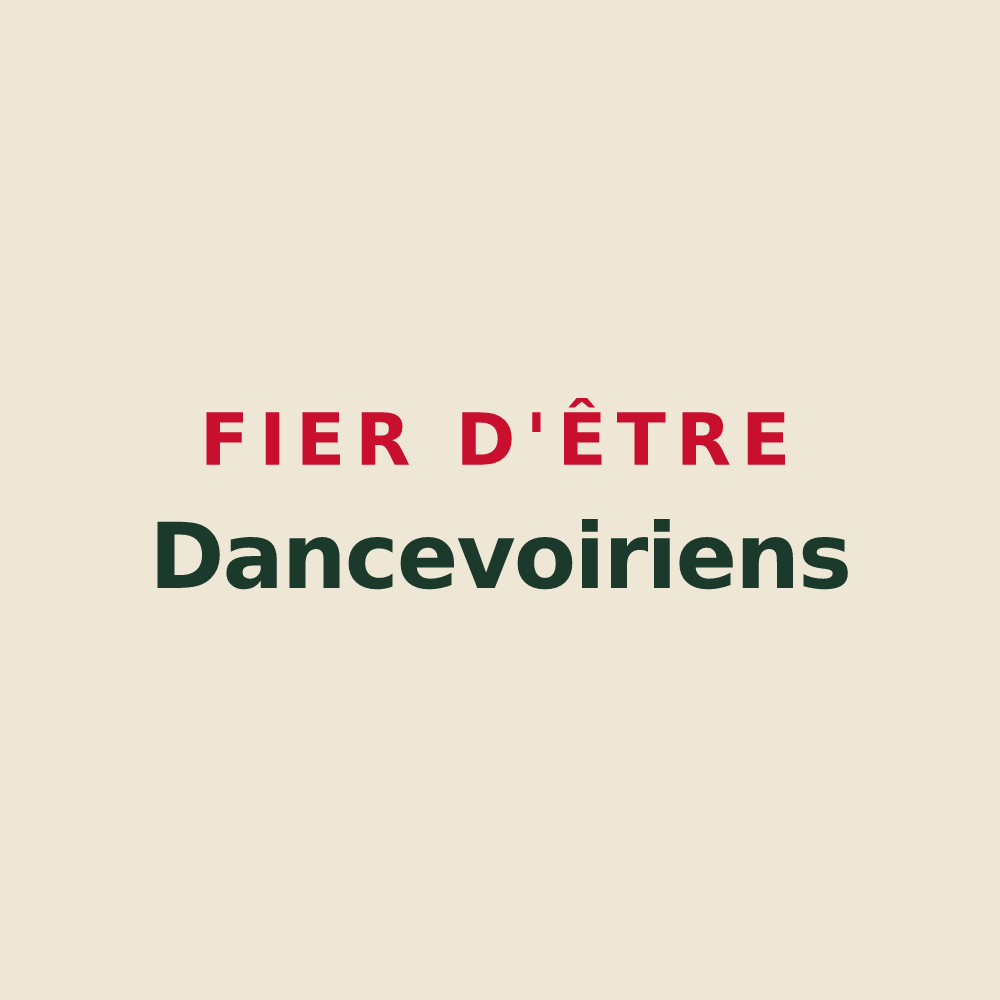 Tote bag « Fier d'être Dancevoiriens » — design pour Dancevoir