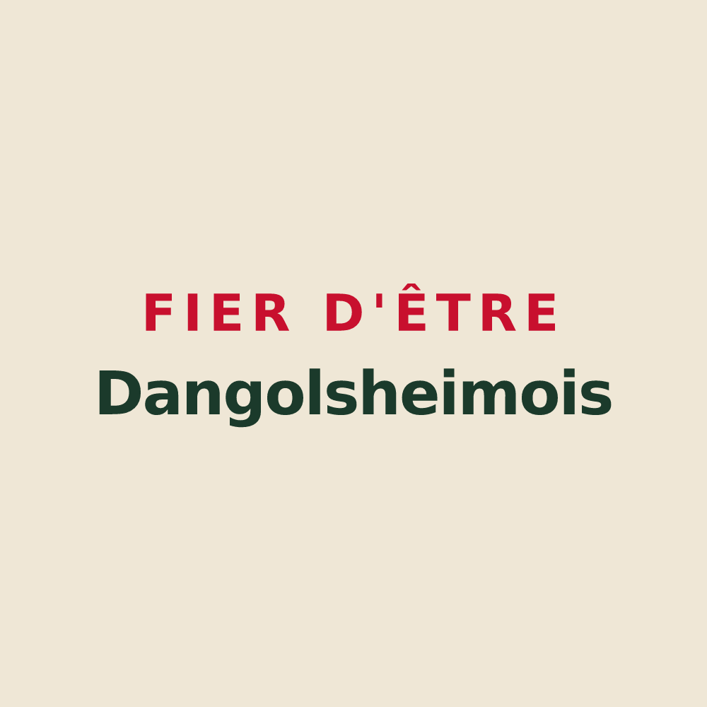Tote bag « Fier d'être Dangolsheimois » — design pour Dangolsheim