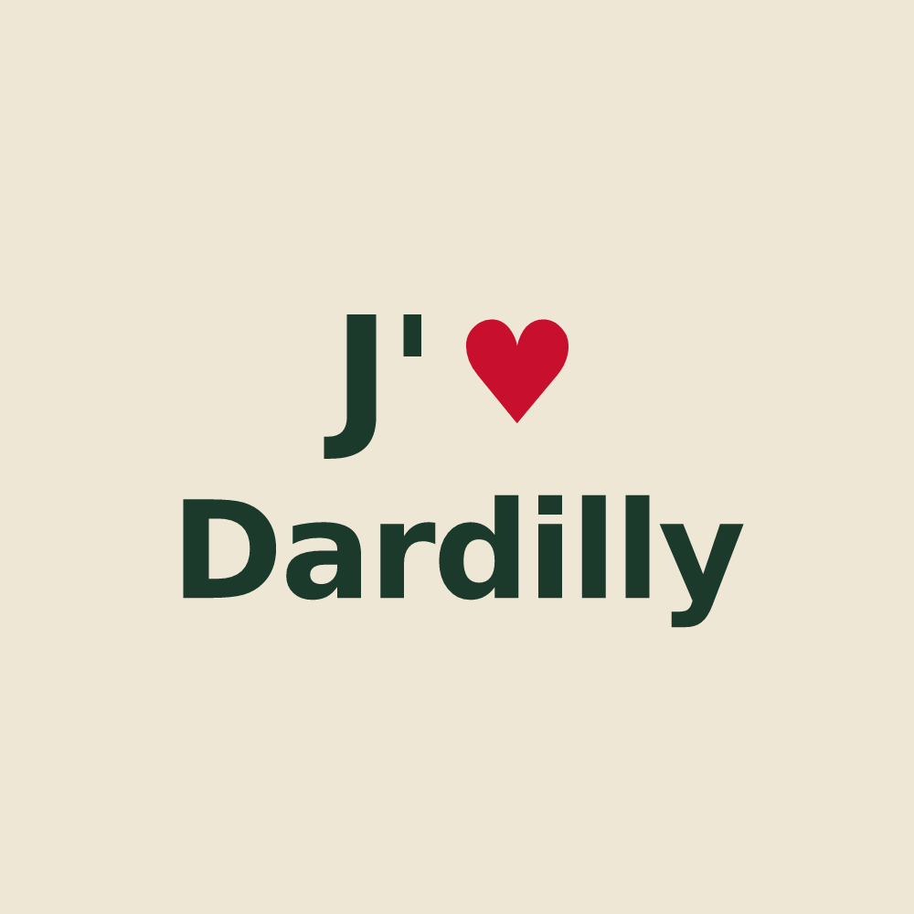 Tote bag personnalisé Dardilly — design J'aime Dardilly
