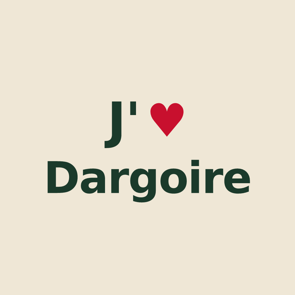 Tote bag personnalisé Dargoire — design J'aime Dargoire