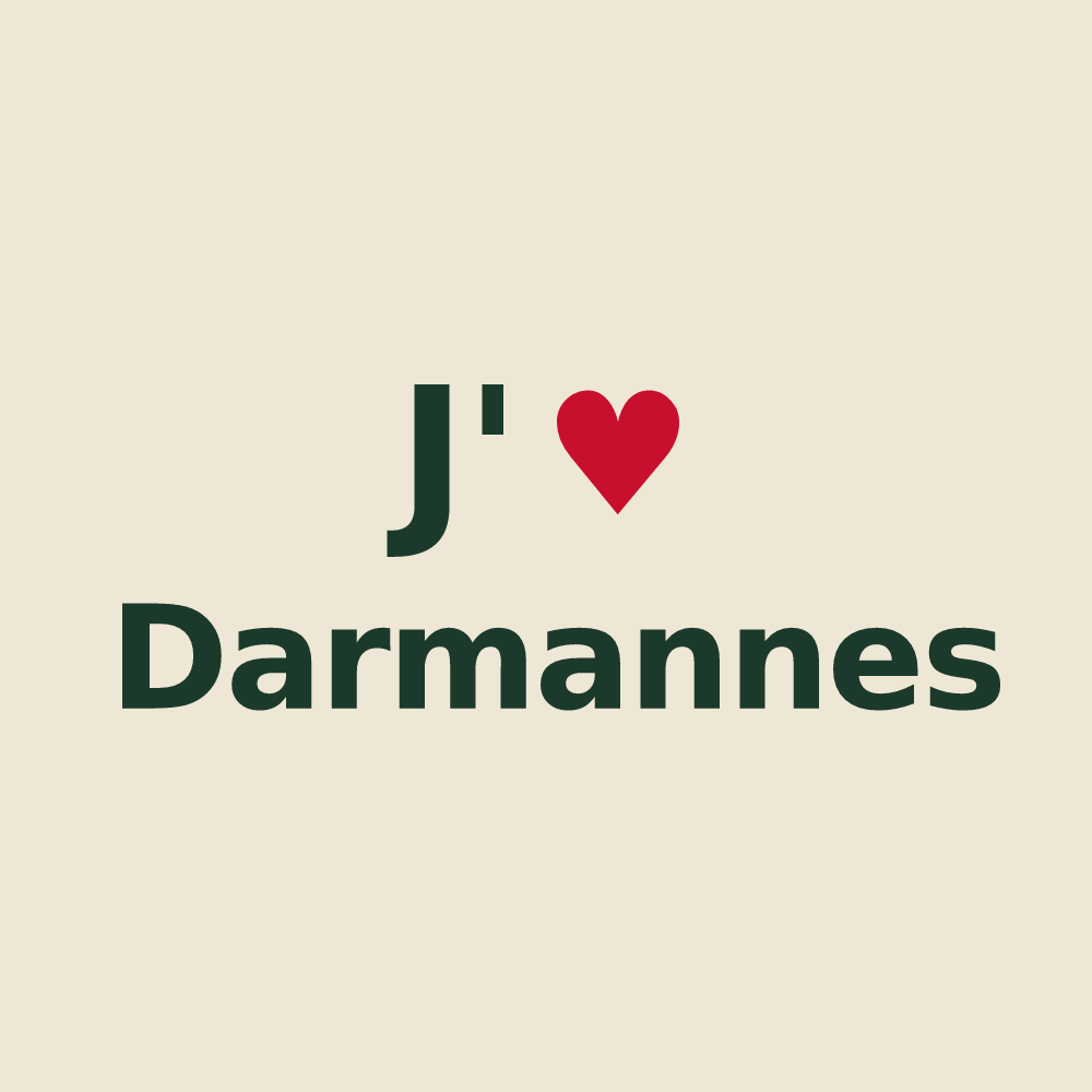 Tote bag personnalisé Darmannes — design J'aime Darmannes