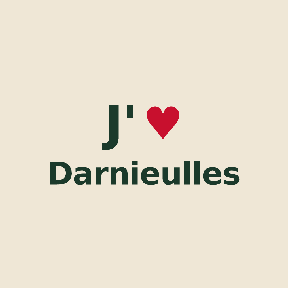 Tote bag personnalisé Darnieulles — design J'aime Darnieulles