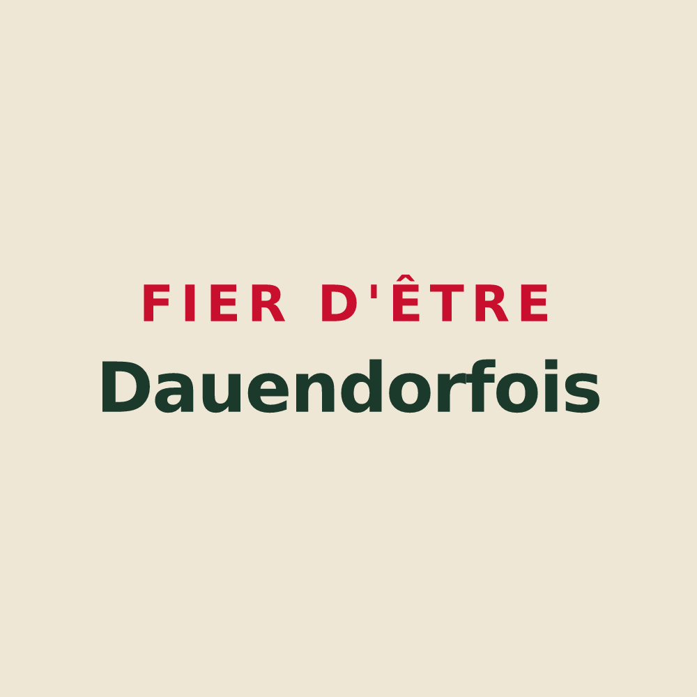 Tote bag « Fier d'être Dauendorfois » — design pour Dauendorf