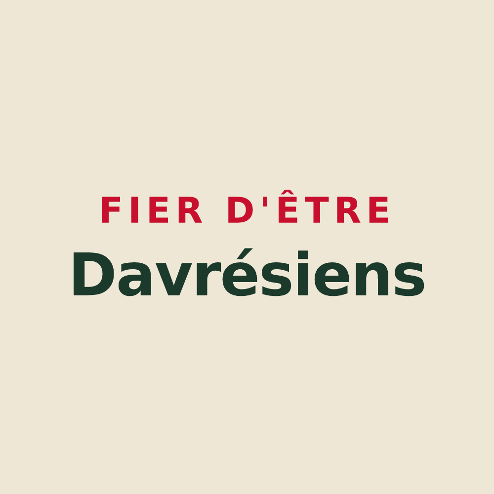 Tote bag « Fier d'être Davrésiens » — design pour Davrey