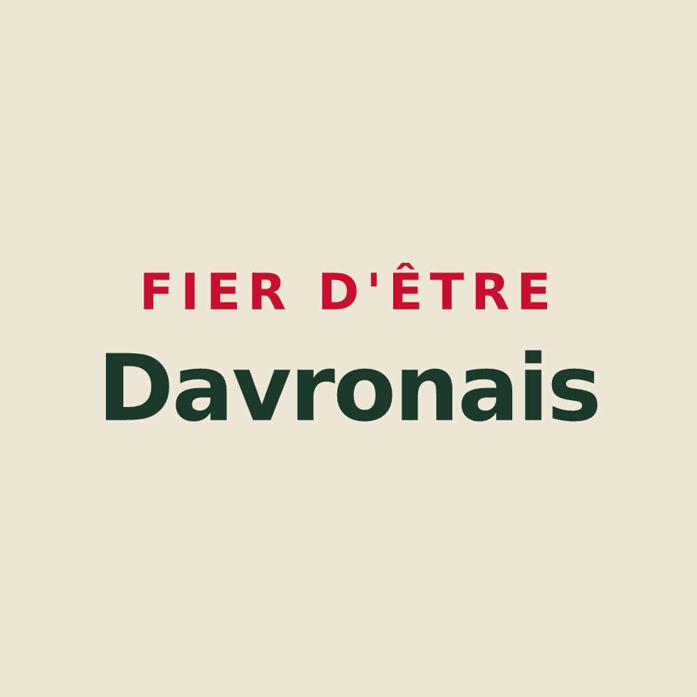 Tote bag « Fier d'être Davronais » — design pour Davron