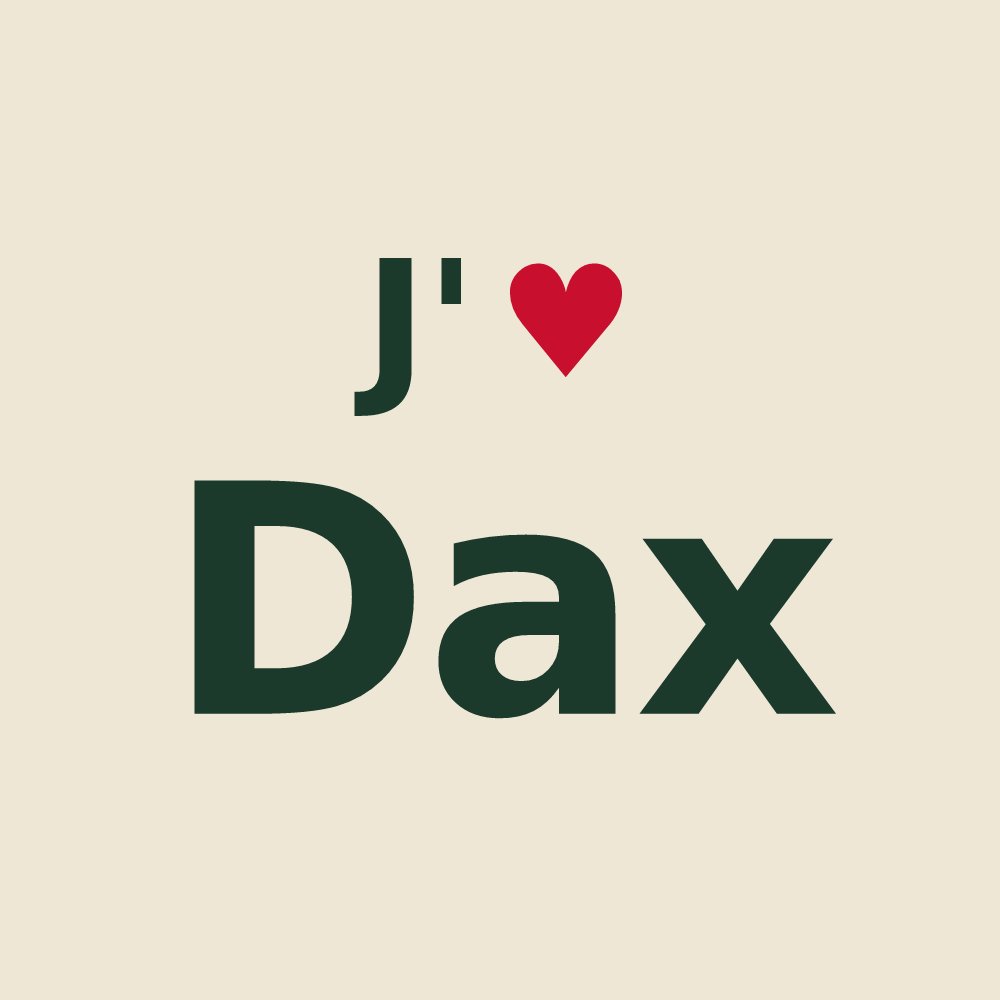 Tote bag personnalisé Dax — design J'aime Dax
