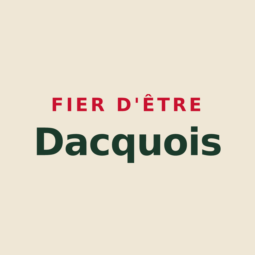 Tote bag « Fier d'être Dacquois » — design pour Dax