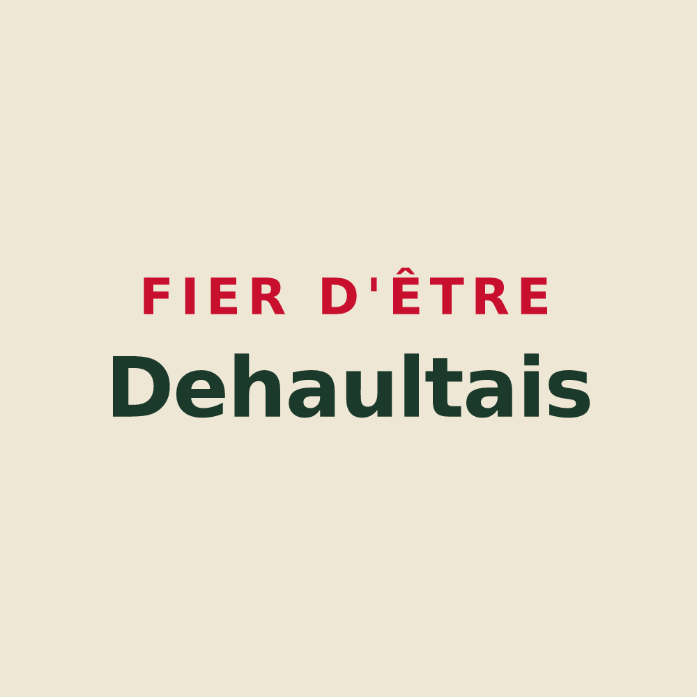 Tote bag « Fier d'être Dehaultais » — design pour Dehault