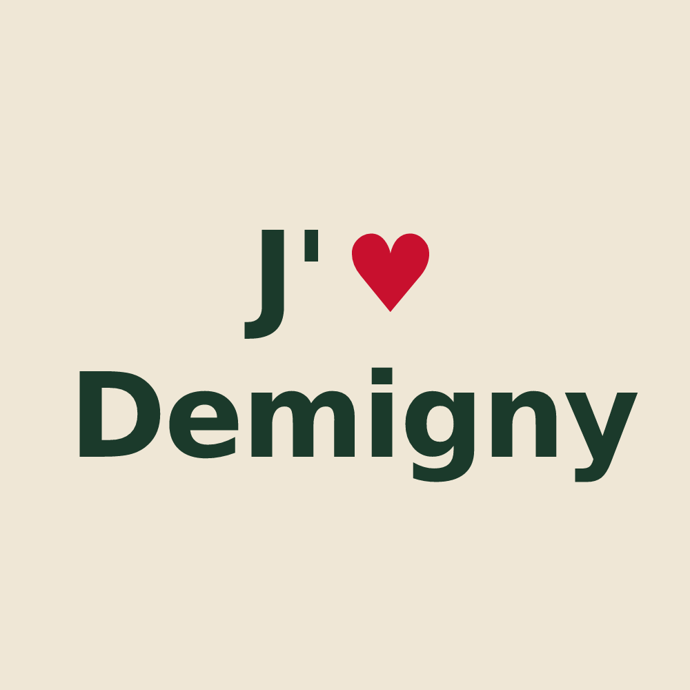 Tote bag personnalisé Demigny — design J'aime Demigny