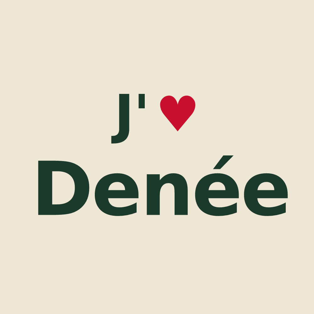 Tote bag personnalisé Denée — design J'aime Denée