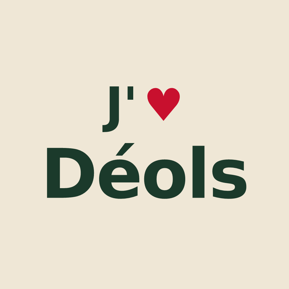 Tote bag personnalisé Déols — design J'aime Déols