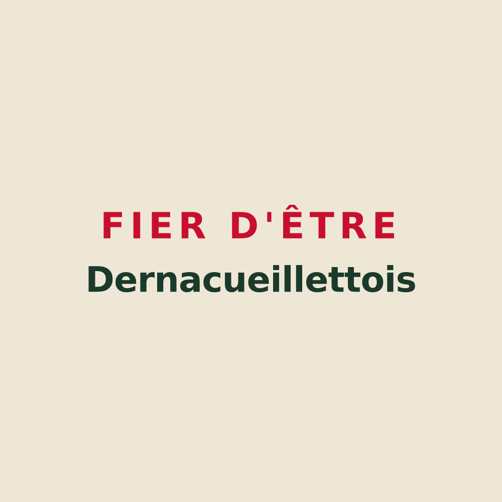 Tote bag « Fier d'être Dernacueillettois » — design pour Dernacueillette