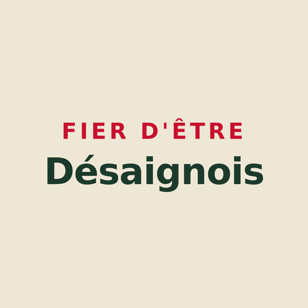 Tote bag « Fier d'être Désaignois » — design pour Désaignes