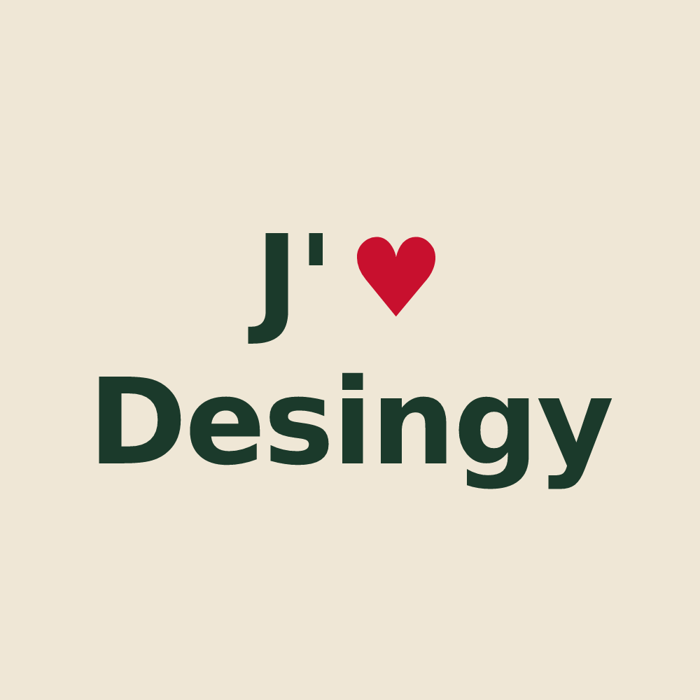 Tote bag personnalisé Desingy — design J'aime Desingy