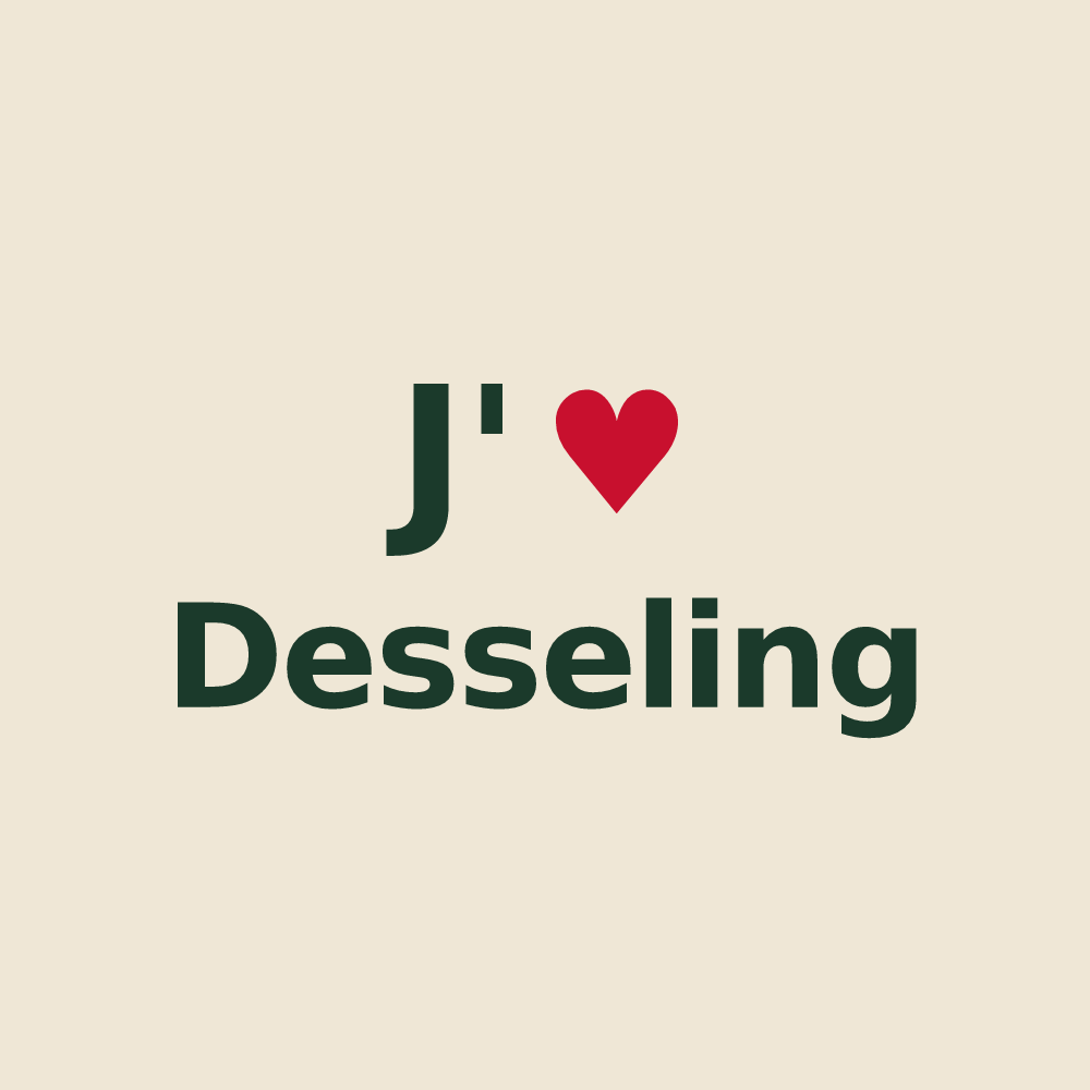Tote bag personnalisé Desseling — design J'aime Desseling
