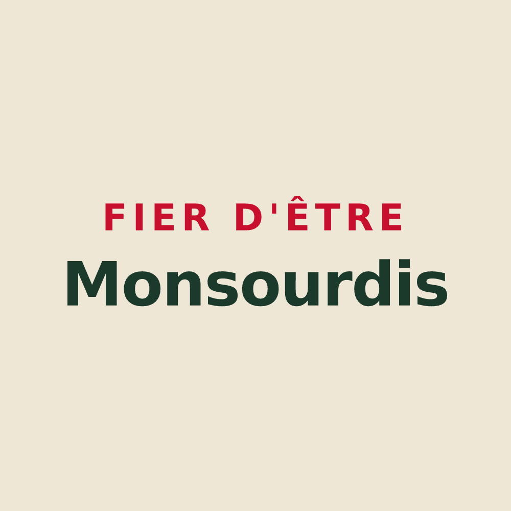 Tote bag « Fier d'être Monsourdis » — design pour Deux-Grosnes