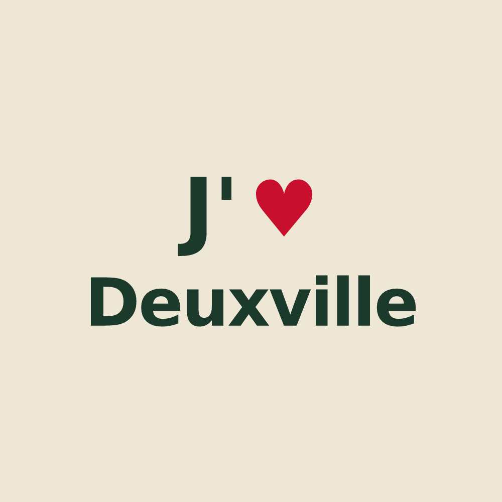 Tote bag personnalisé Deuxville — design J'aime Deuxville