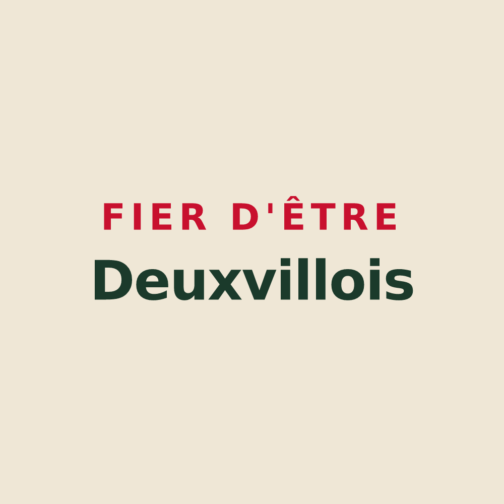 Tote bag « Fier d'être Deuxvillois » — design pour Deuxville